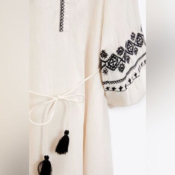 ZARA BOHO EMBROIDERED SHIRT DRESS‎ - Picture 13 of 13